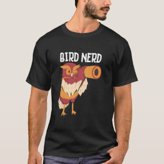 男性 女性 バードウォッチャー 鳥好きのためのクールなバードウォッチングアート B Tシャツ