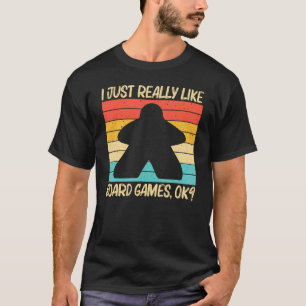 男性 女性 ボードゲーマー ミープル のためのクールなボードゲーム Tシャツ