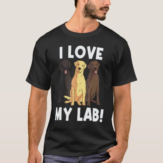 男性 女性 ラブラドール レトリバー 犬 1 Tシャツ (正面)