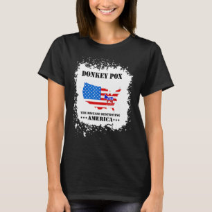 男性 女性 ロバ痘 アメリカを破壊する病気 Tシャツ