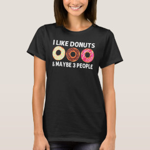 男性 女性 向けのクールなドーナツアート 糖衣 チョコレート Tシャツ