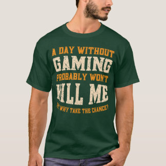 男性 女性 向けのゲーミングなしの日 面白いビデオゲーム Tシャツ