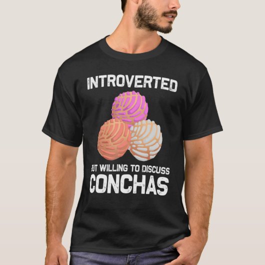 男性 女性 向けクール コンチャ ラテン メキシコ風 Tシャツ (正面)