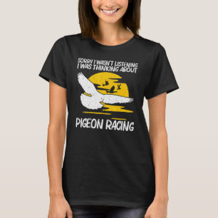 男性 女性 向け かっこいい鳩レース ホーミングピジョン Tシャツ