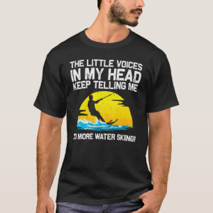男性 女性 向け クール ウォーター スキー スポーツ スキーヤー Tシャツ