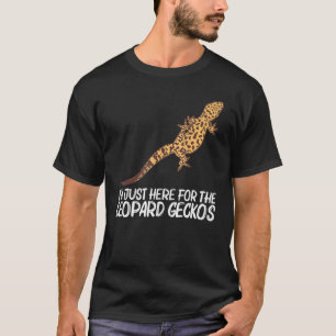 男性 女性 向け クール レオパード ヤモリ 小さな 恐竜 トカゲ Tシャツ