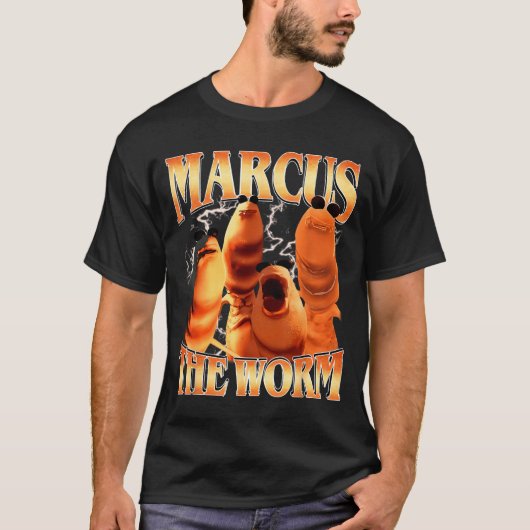男性 女性 向け マルクス・ザ・ワーム 海賊版 メメ ファン Tシャツ (正面)