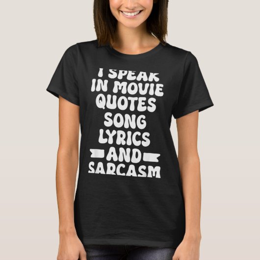 男性 女性 向け ユーモア溢れる皮肉な言葉のギフト Tシャツ (正面)