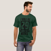 男性 女性 向け 楽しい29歳にもう一度 プレゼント クールな30歳の誕生日 Tシャツ (正面フル)
