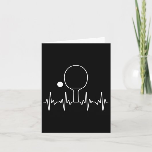男性 女性 向け 面白い ピンポン ギフト 卓球 彼 カード (正面)