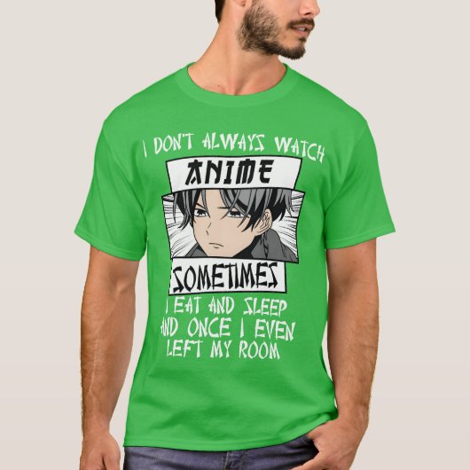 男性 女性 女子のためのアニメアート アニメグッズ レトロ Tシャツ (正面)