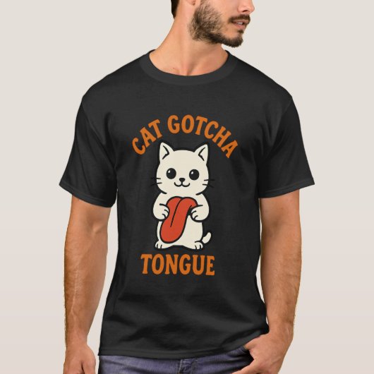 男性 女性 子供 向け 猫 の 笑える 話 ジョーク 冗談 Tシャツ (正面)