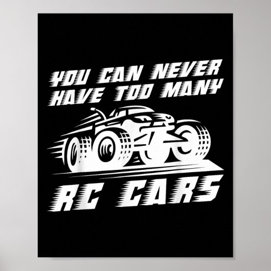 男性 女性 子供 向けRCカー アート RCレーシング トラック RC C ポスター (正面)