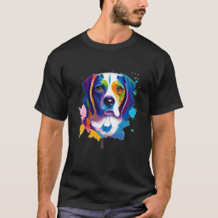 男性 女性 子供 用 ウォーターカラー ビーグル 犬 1 Tシャツ