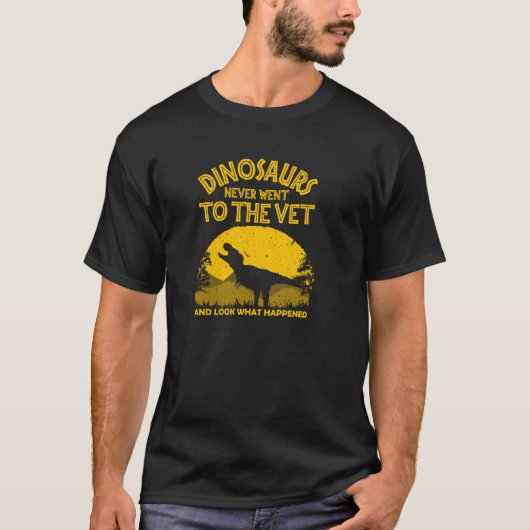 男性 女性 用 おもしろ 動物園 獣医 技術者 面白い 獣医さん Tシャツ (正面)