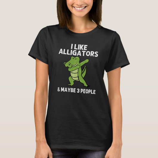男性 女性 用 アリゲーター デザイン 爬虫類 ガーター Tシャツ (正面)