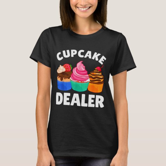 男性 女性 用 クッキーカップケーキ コスチューム バイキング お菓子作り Tシャツ (正面)
