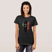 男性 女性 用 リビア 国旗 ソブニール 2 Tシャツ (正面フル)