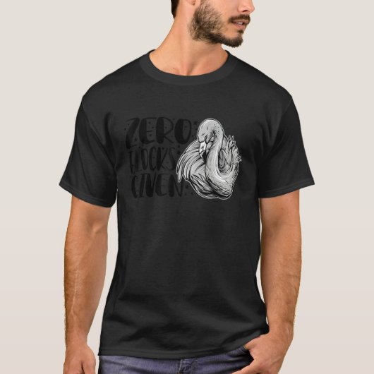 男性 女性 用 動物 フラミンゴ ゼロ・フロックス・ギブン Tシャツ (正面)