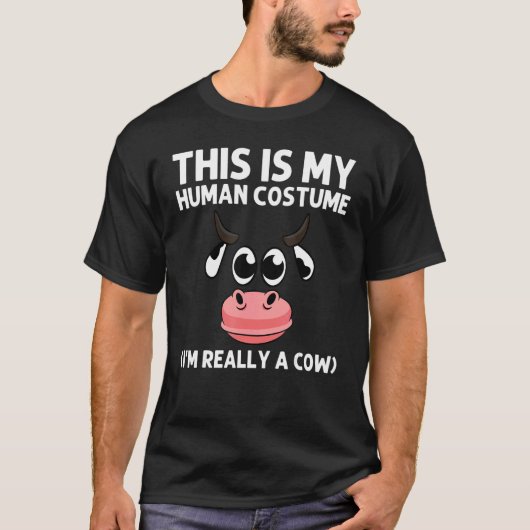男性 女性 用 牛 デザイン 牧場 動物 ファ Tシャツ (正面)