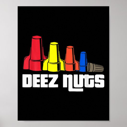 男性 女性 用 Deez Nuts 電気技師 ポスター (正面)