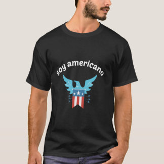 男性、女性、若者向けのアメリカーノTシャツ Tシャツ