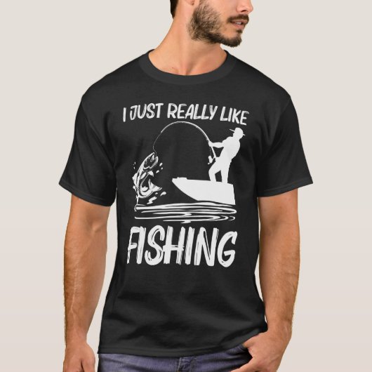 男性 女性 釣り人 エサ ボート旅行 1のための釣り Tシャツ (正面)