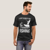 男性 女性 釣り人 エサ ボート旅行 1のための釣り Tシャツ (正面フル)
