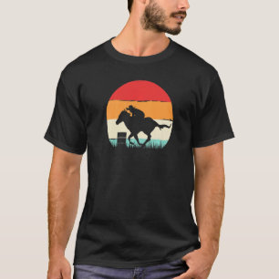 男性 女性 10代のためのバレルレーシングロデオホース Tシャツ