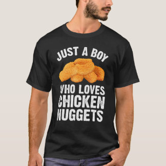 男性、少年、子供、チキンナゲット好きのための面白いチキンナゲット Tシャツ