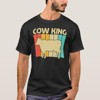 男性 少年 用 牛 牛飼い 酪農 Tシャツ