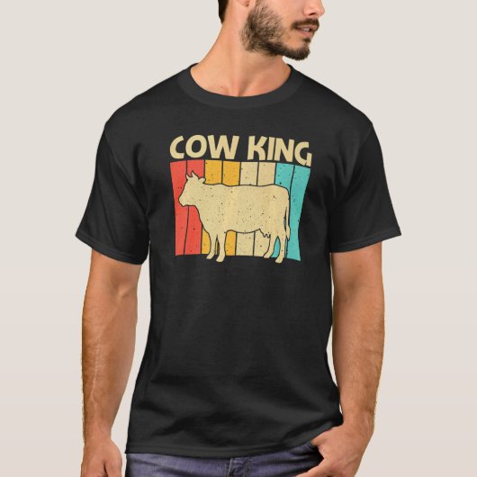 男性 少年 用 牛 牛飼い 酪農 Tシャツ (正面)