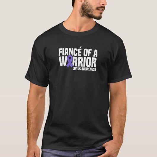 男性 戦士の婚約者 紫のリボン ルプス 認識 Tシャツ (正面)