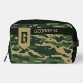 男性/父向け迷彩模様化粧品バッグ ドップキット (裏面)