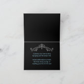 男性、神話、伝説の誕生日サンキューカード折り畳み 招待状 (内部)