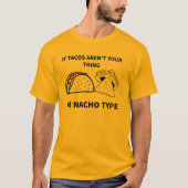 男性 私は誰も満足させられない タコじゃない Tシャツ (正面)