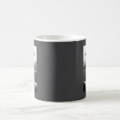 男性 背面 猫 自撮り エイリアン UFO コーヒーマグカップ (中央)