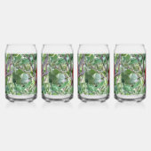 男性（鳥）ショウジョウコウカンチョウ缶ガラス – バックヤードバードシリーズ ガラス缶 (左)