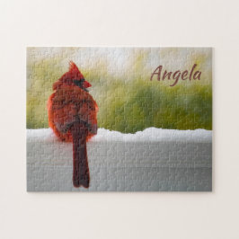 男性（鳥）ショウジョウコウカンチョウ14x11挑戦的 ジグソーパズル