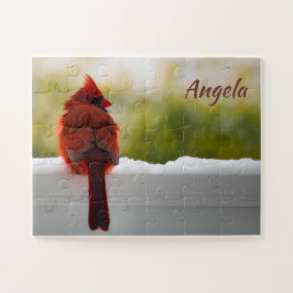 男性（鳥）ショウジョウコウカンチョウ14x11簡単 ジグソーパズル