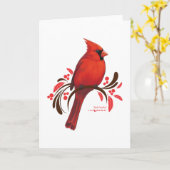 男性（鳥）ショウジョウコウカンチョウ カード (黄色い花)