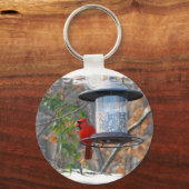 男性（鳥）ショウジョウコウカンチョウ キーホルダー (正面)