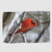 男性（鳥）ショウジョウコウカンチョウ ゴルフタオル (横)