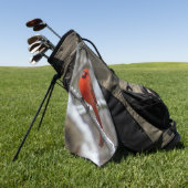 男性（鳥）ショウジョウコウカンチョウ ゴルフタオル (グリーン)