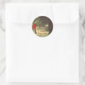 男性(鳥)ショウジョウコウカンチョウ ラウンドシール (バッグ)