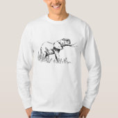 男性Agamemnon -長袖のティー Tシャツ (正面)