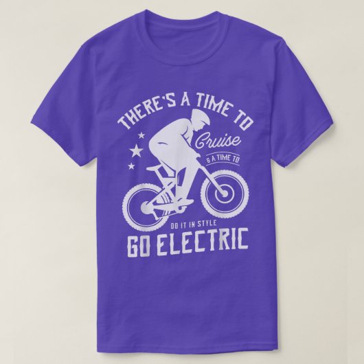 男性ebike女性のためのマウンテンバイクebiker tシャツ (デザイン正面)