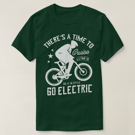 男性ebike女性のためのマウンテンバイクebiker tシャツ (デザイン正面)