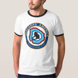 男性GeoCorpsアメリカの信号器のTシャツ Tシャツ