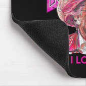 男性Iはフェロンズピンクおもしろいトランプ2024大統領のために愛 マウスパッド (コーナー)